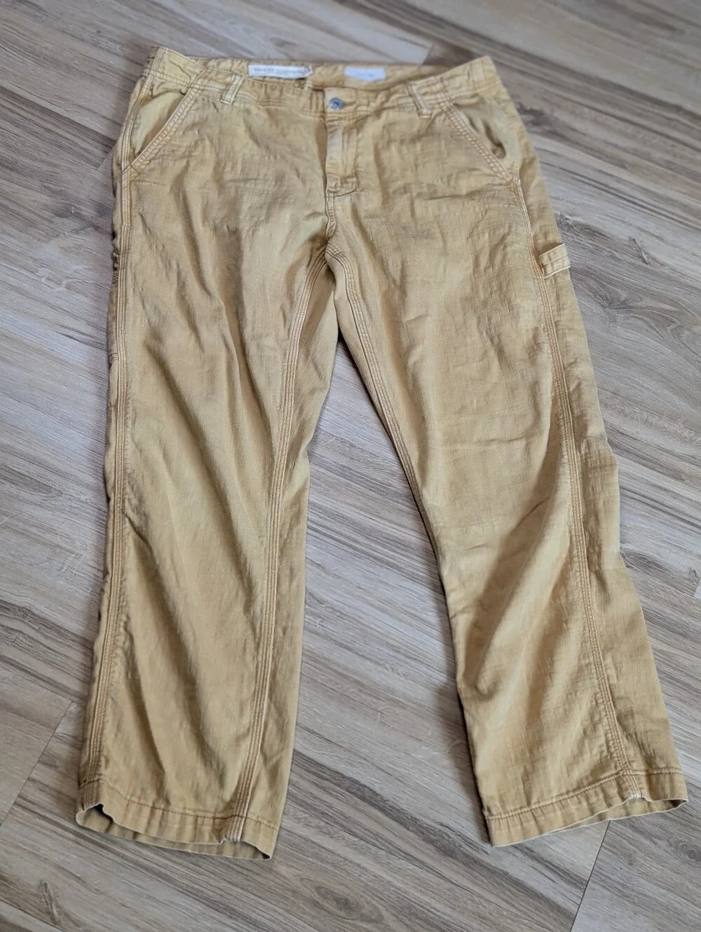 Pilcro & The Letterpress Anthropologie - Yellow Carpenter Pants